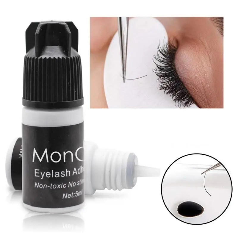 5ml Quick Dry False Eyelash Glue Dark-Black Waterproof Eyelash Extensions Glue Black Adhesive For Eyelashes Building Glue