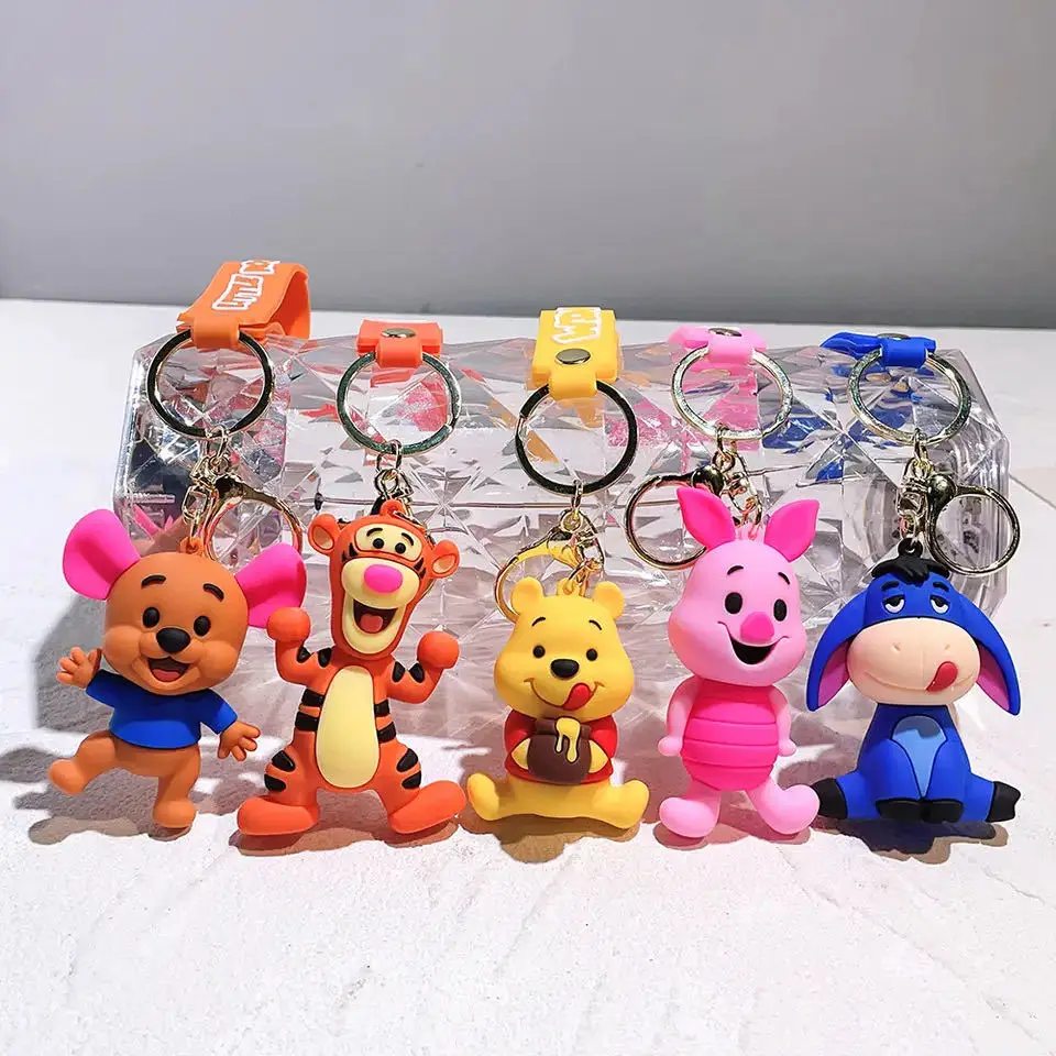 Classic Original Fashion Winnie The Pooh Tigger Piggy Pendant Key Ring Car Pendant Decoration Key Chain Couple Christmas Gift