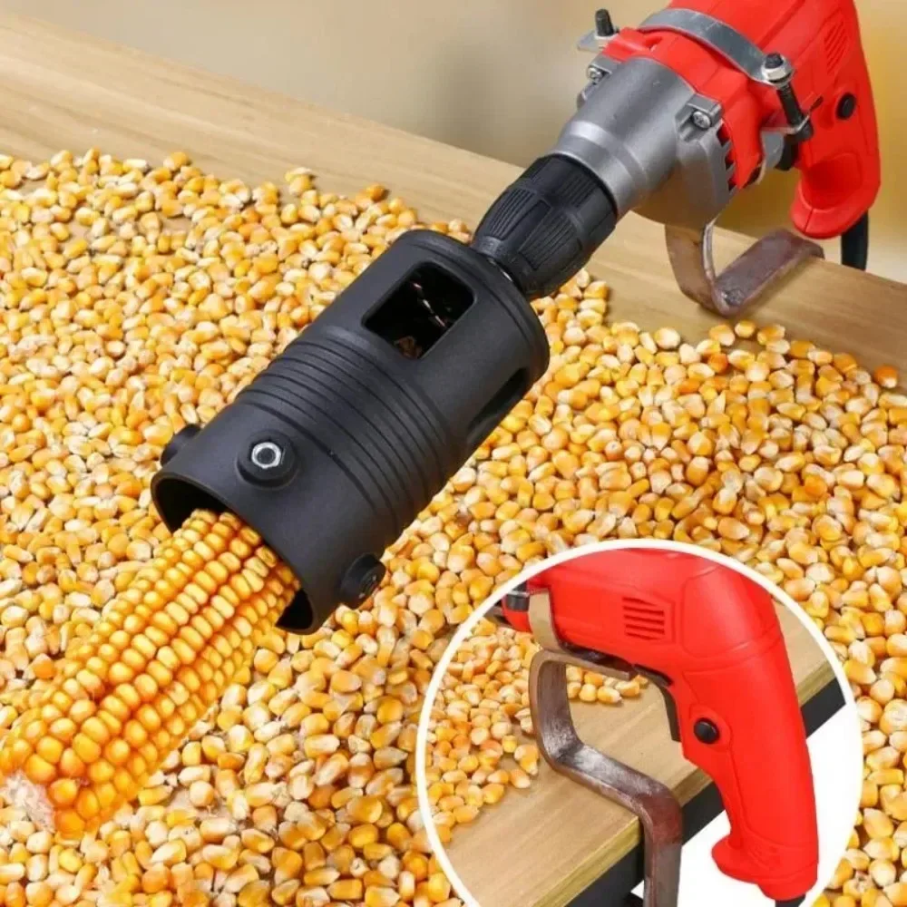 Portable Corn Thresher Fully Automatic Corn Peeling Machine Small Electric Grain Planer Separator Agricultural Tool Equipment