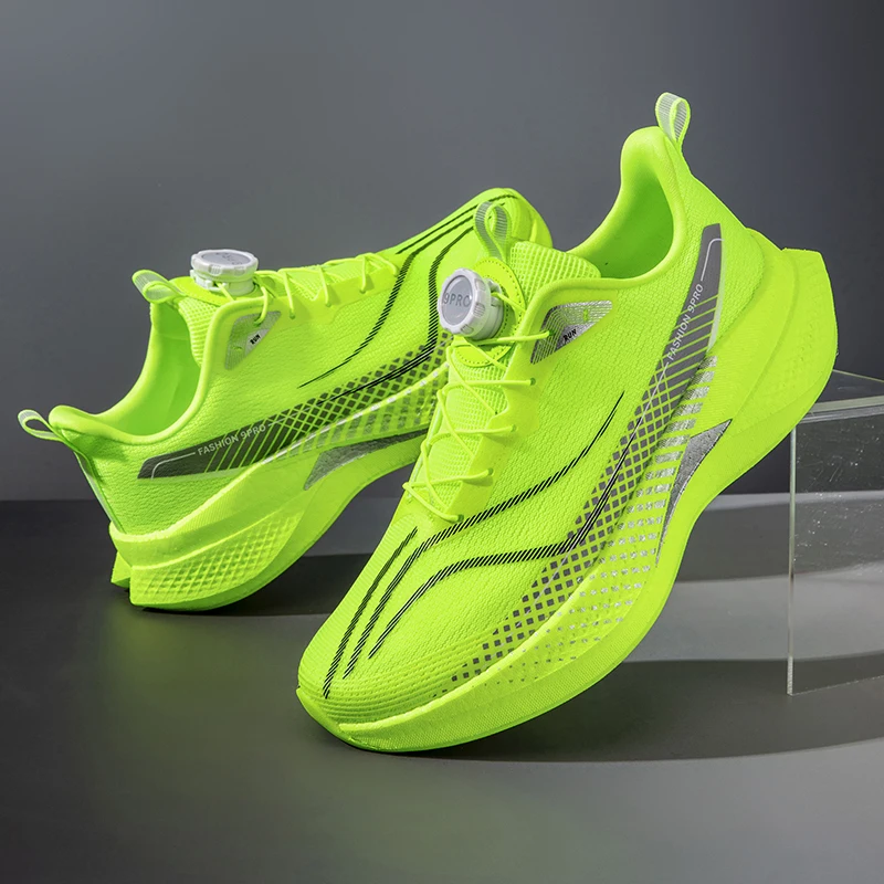 

Men Casual Sports Running Shoes Carbon Board Marathon Training Breathable Women's Jogging Athletic Nonskid Walking Sneakers