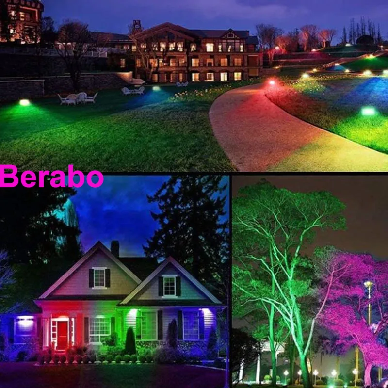 RGB LED Rasenlampe mit externer Steuerung, 21W LED Gartenleuchte, Landschaftslampe mit Erdspieß, wasserdicht, 12V 24V, Wegbeleuchtung, Spotlicht – Detail 11
