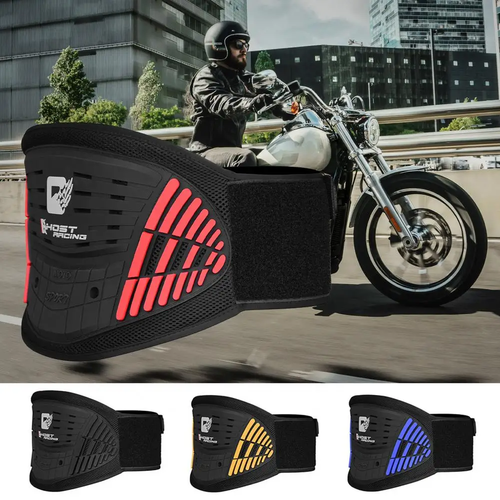 Motorcycle Waist Support Adjustable Length Waist Fasten Tape Shockproof Waist Support Kidney for Cycling