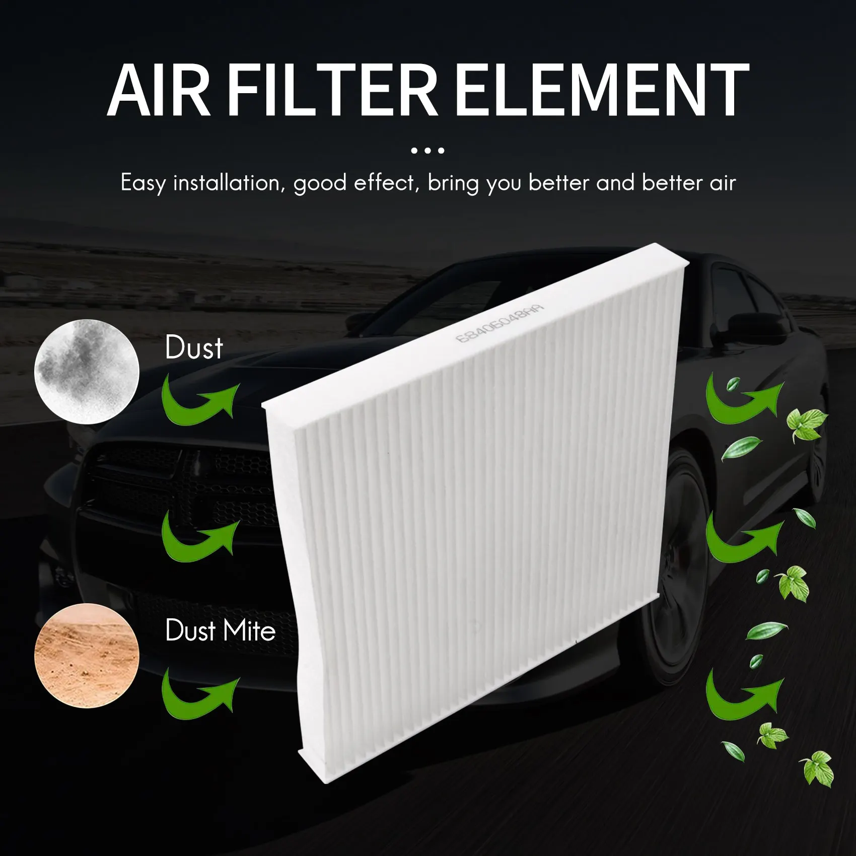 

For DODGE RAM 1500 2500 3500 Cabin Air Filter Kit Cabin Air Filter & Filter Access Door 68052292AA 68318365AA