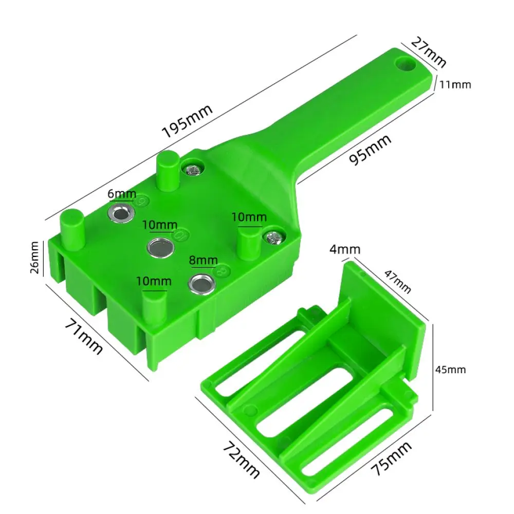 Carpentry Tool Hole Locator Jig Drill Guide For Woodworking Cabinet Furniture Projects Accurate Straight Hole Puncher
