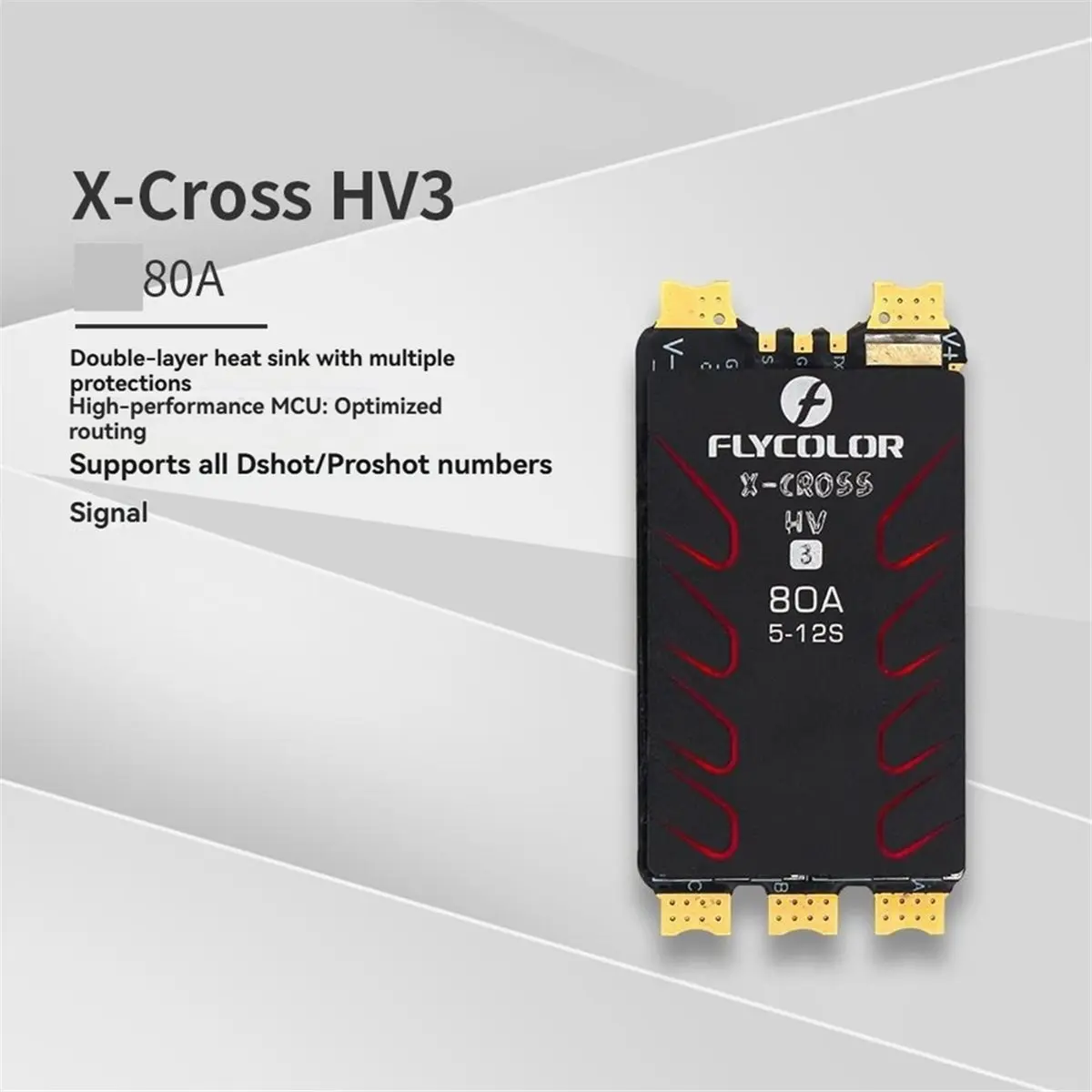 2026 New  X- HV3 Brushless ESC 80A Speed Governor BLHeli-32 5-12S Lipo Dshot Proshot for RC FPV Racing Drone