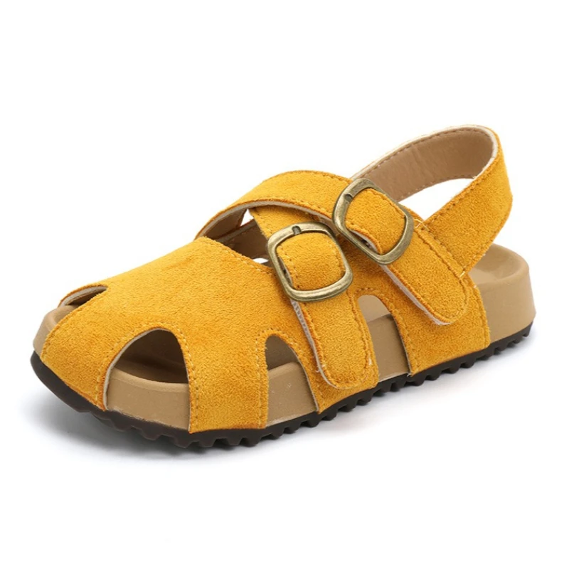 2026 Summer Girls Sandals Soft Sole Comfortable Kids Beach Shoes Baby Retro Fashion Casual Toddler Children’s Footwear 3-8 Years