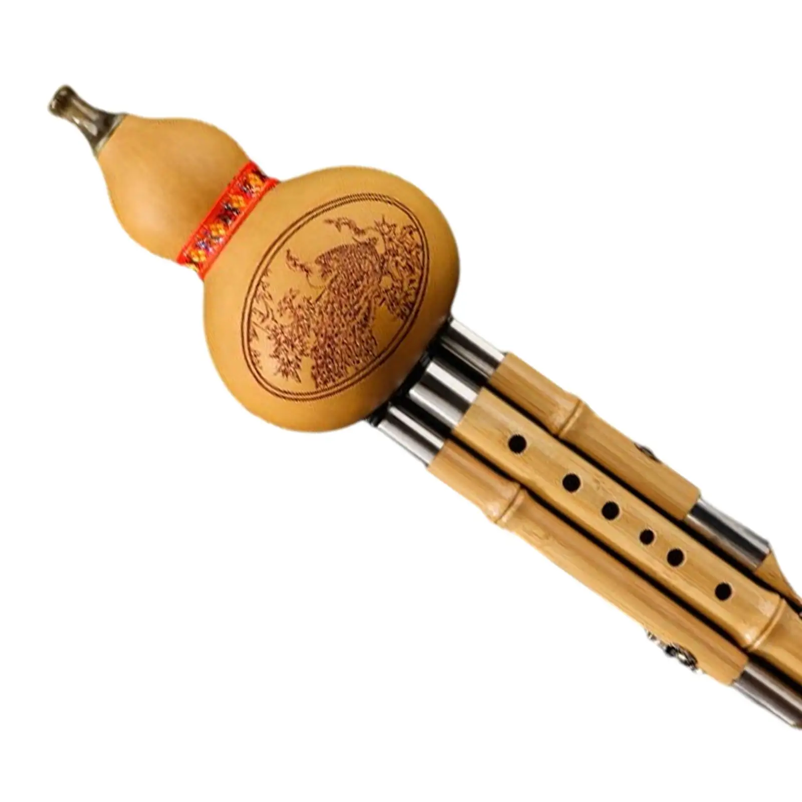 

Bamboo Hulusi Bamboo with Case Professional for Beginner Gourd Cucurbit Flute