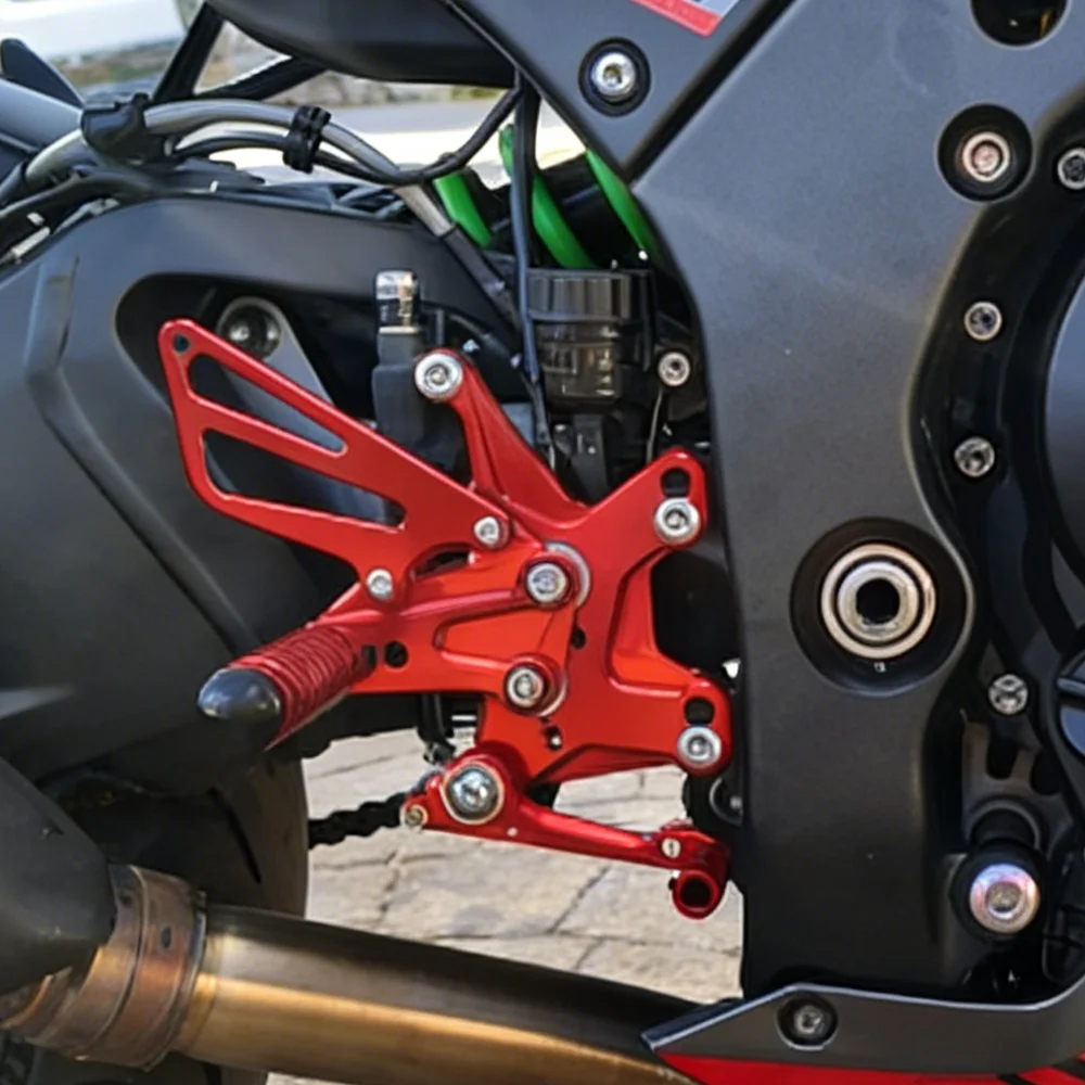 ZX-10R 2024 CNC Motorcycle Rearset Footrest Footpeg Rear Set For Kawasaki ZX10R ZX 10R 2011 2012 2014 2015 2016 2017 2018-2024