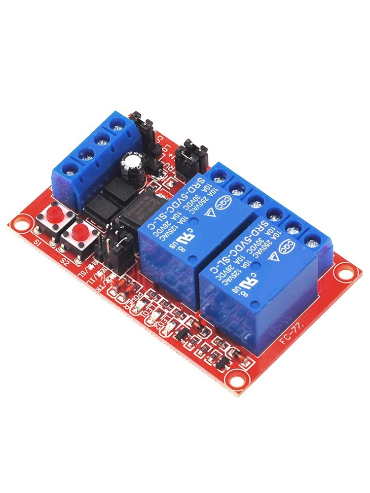 وحدة مرحل بزر ضغط متشابكة ذاتية القفل في اتجاهين/5V12V24V/زناد مسطح عالي ومنخفض/مع مفتاح ضوء/ملحقات