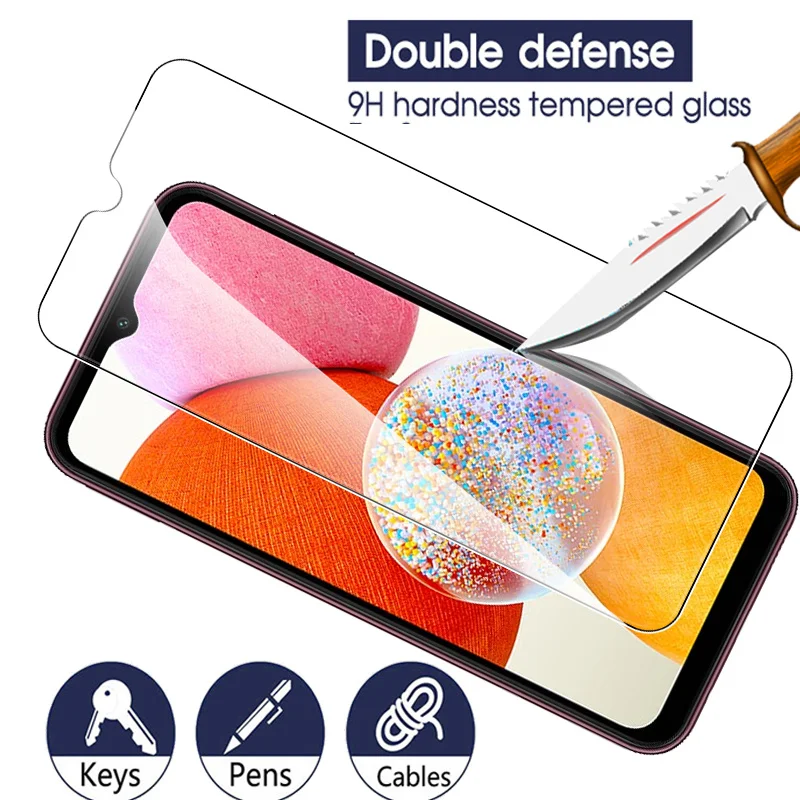 Funda de película templada 6 en 1 para Samsung Galaxy A14 4G 5G Protector de cámara para Samsung A54 A 14 24 54 34 A34 A24 5G vidrio Protector
