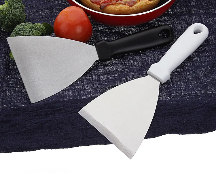 Stainless Steel Riveted Restaurant Grilling BBQ Tools Pizza Steak Fried Shovel Spatula Turner Kitchen Utensils