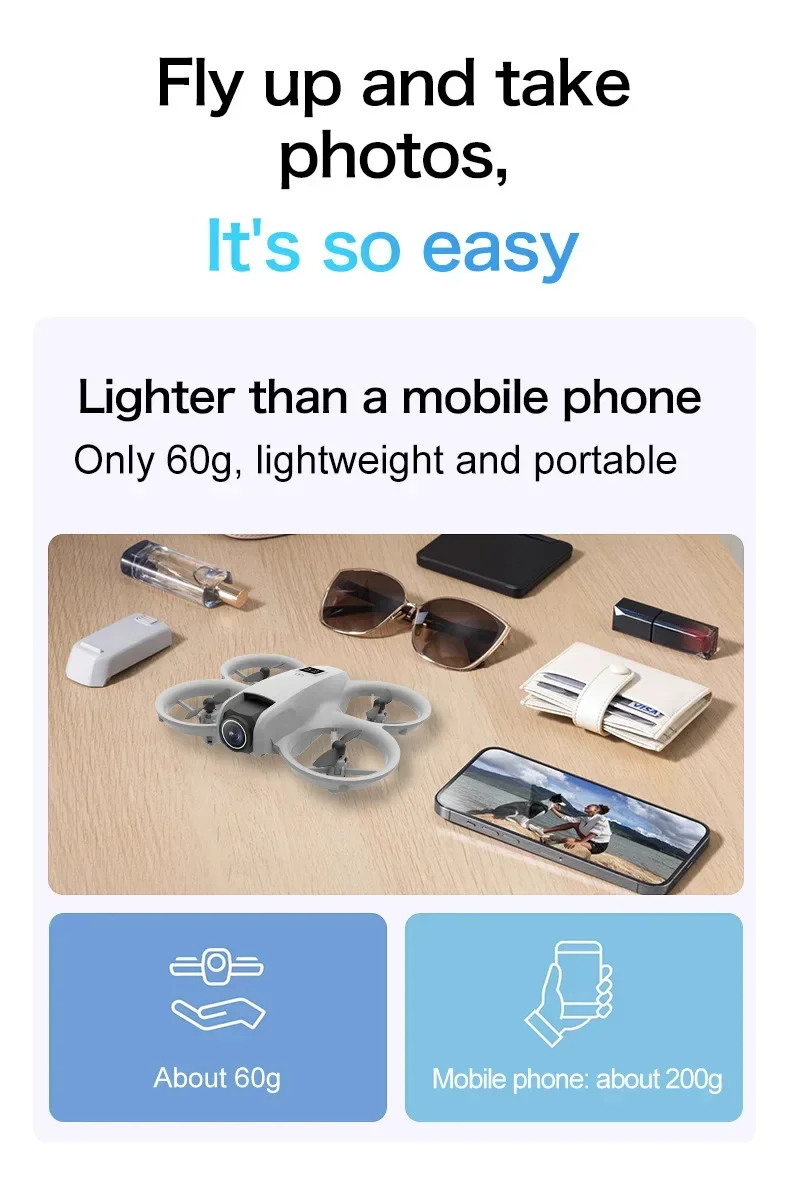 New MINI Dual ca mera T3 Similar to GT3 Optical Flow Obstacle Avoidance Arrival RC   Light Portable