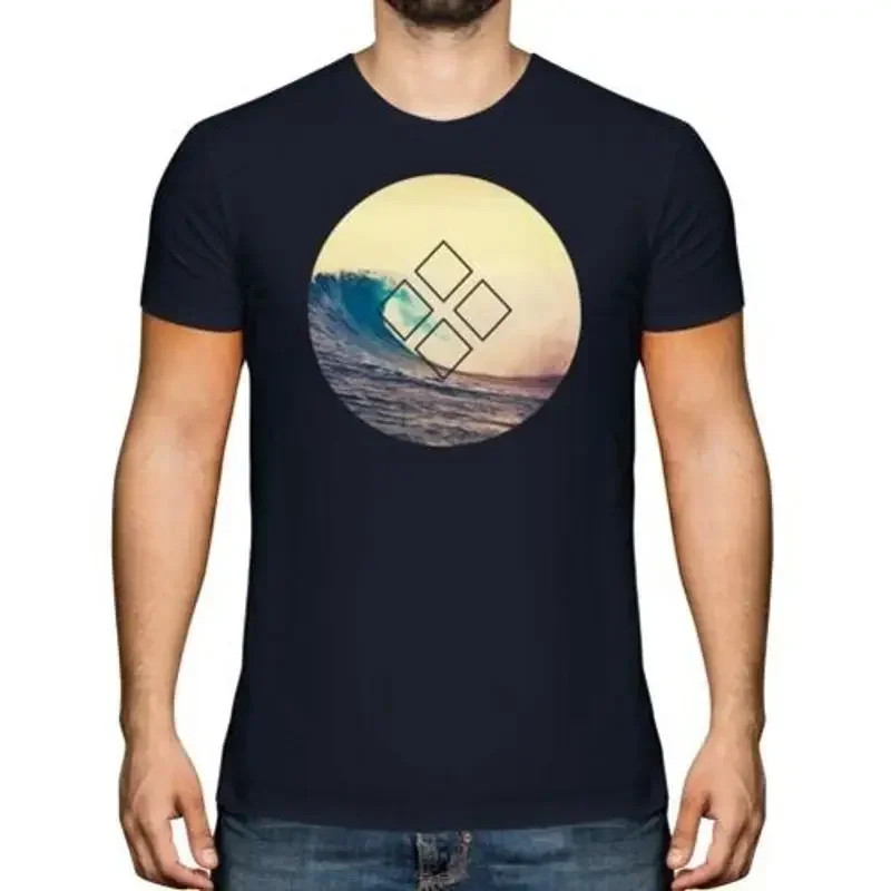 Sommer Surf Herren T-Shirt Geschenk Gerafft Indie