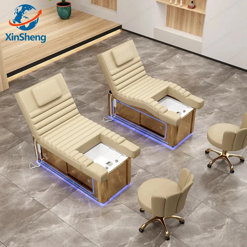 

XingSheng Electric Adjustable Beauty Bed, Nail Salon Sofa, Foot SPA Chair, Massage Chair, Nail Salon Commercial Equipment, Whole