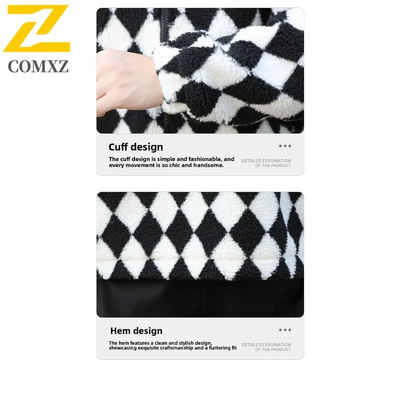 سترة COMXZ Urban للرجال مريحة للمشي لمسافات طويلة والسفر سترة مقاومة للبرد كلاسيكية بياقة واقفة بلون سادة ملابس شتوية مقاومة للرياح