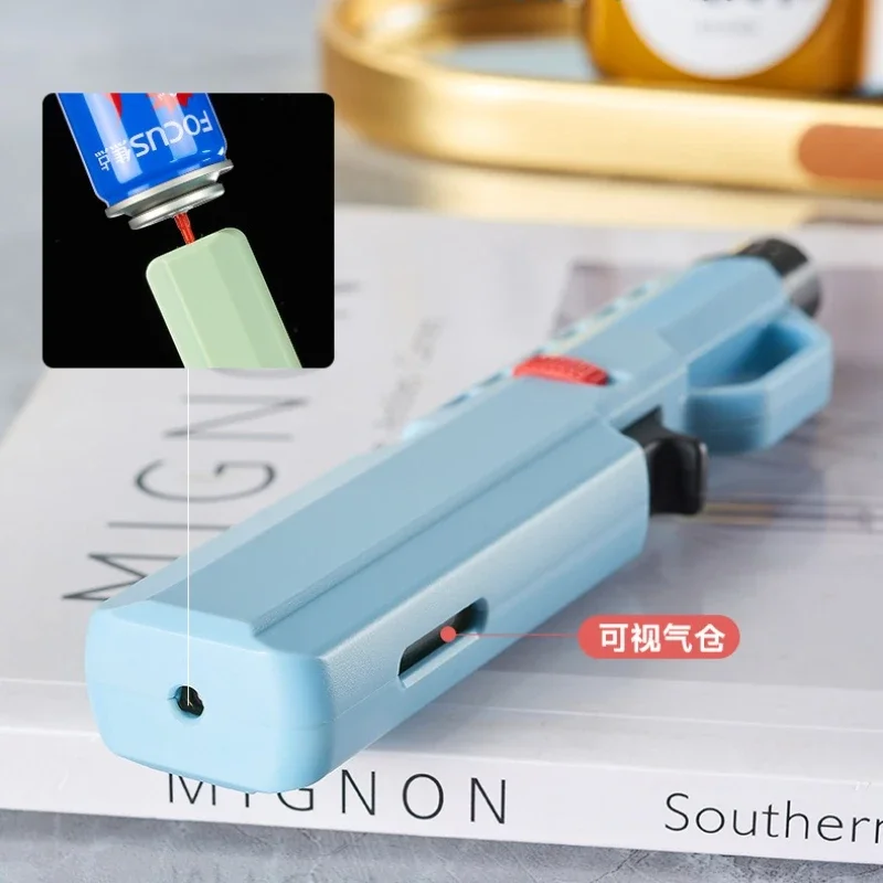 Pen Style Straight Forward Windproof Blue Flame Turbine Torch Lighter, Compact and Portable Kitchen BBQ Outdoor Ignition Tool - Image 5