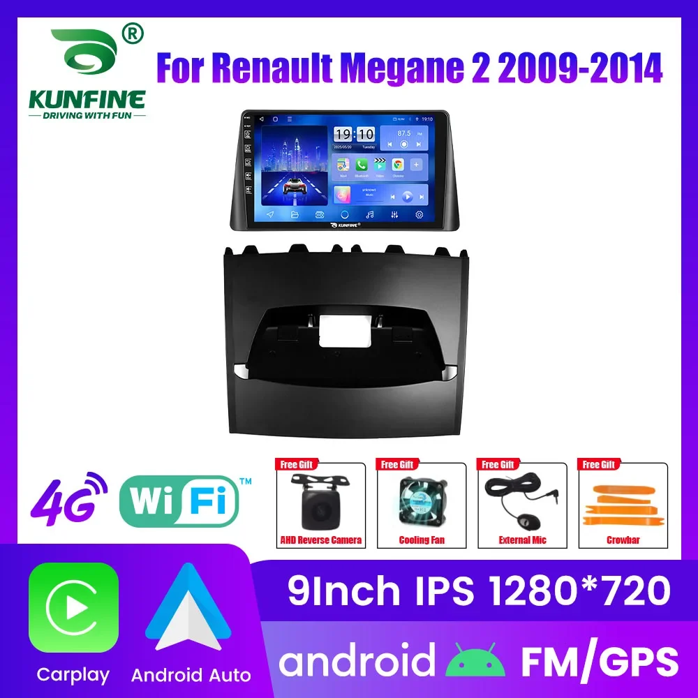 Android Car Radio For Renault Megane 2 2009-2014 GPS Navigation Video Player Multimedia Carplay Android Auto Car Stereo BT FM