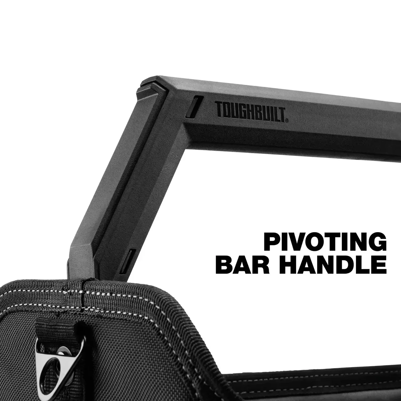TOUGHBUILT TB-B1-S-80C StackTech Stackable Tool Tote Hand & Shoulder Carry Waterproof Hard Base Tool Bag