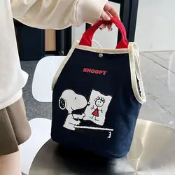 2024 Kawaii Snoopy Handbag Shoulder Bag Printed Crossbody Bag Commuting Shopping High-Capacity Fashion Birthday Gift For Girls