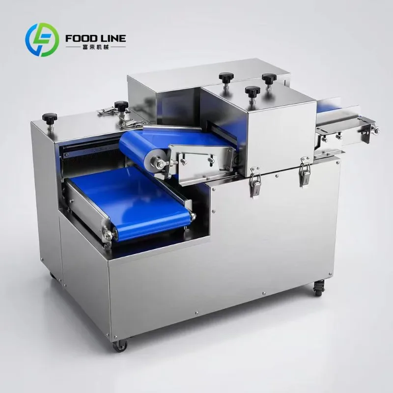 Custom made Versatile Meat Vegetable Cutting Equipment 5-30mm Adjustable Size Imported Blade Heavy Duty Stable Fresh Meat