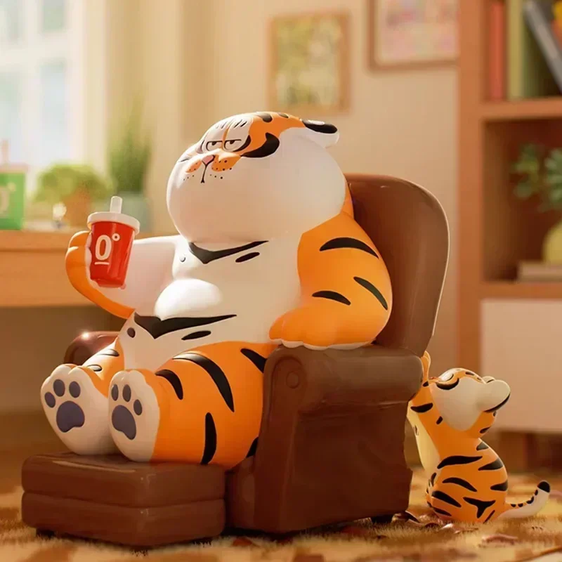 

Funism I Am Not A Fat Tiger Father Is Kind To Son Series Blind Box Toys Doll Cute Anime Action Figure Ornaments Figurines Dolls