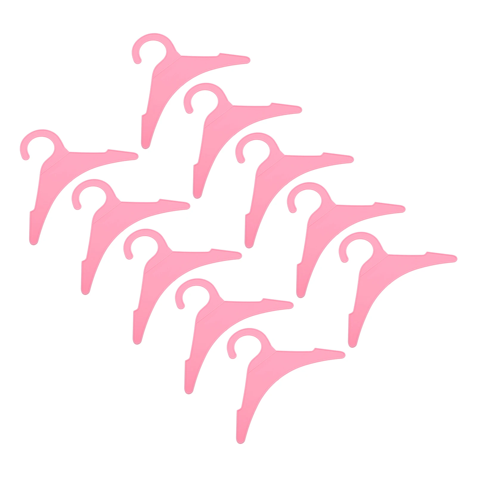 

10 Pcs Pet Clothes Rack Hangers Shape Sized Dog Small Coat Plastic Clothing Large
