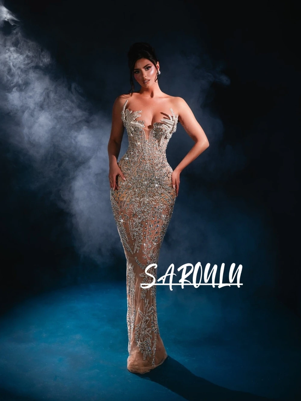 فستان سهرة فاخر مزين بالكريستا - مراجعة High End Women'S Formal Wear وسعره