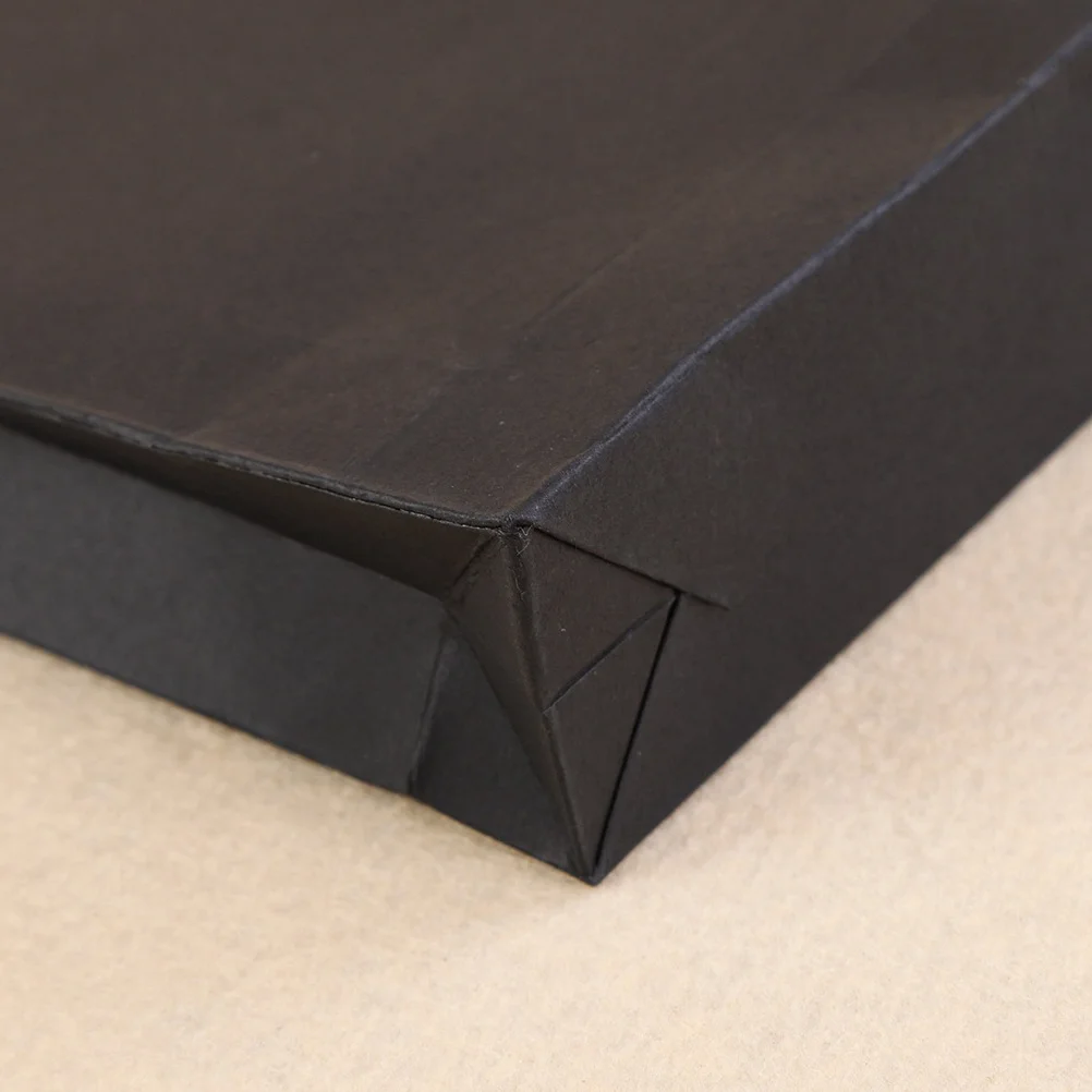 

6Pcs A4 Black Document Bag Portable File Holder Waterproof Paper Organizer for School Office Business Trip Folder Case