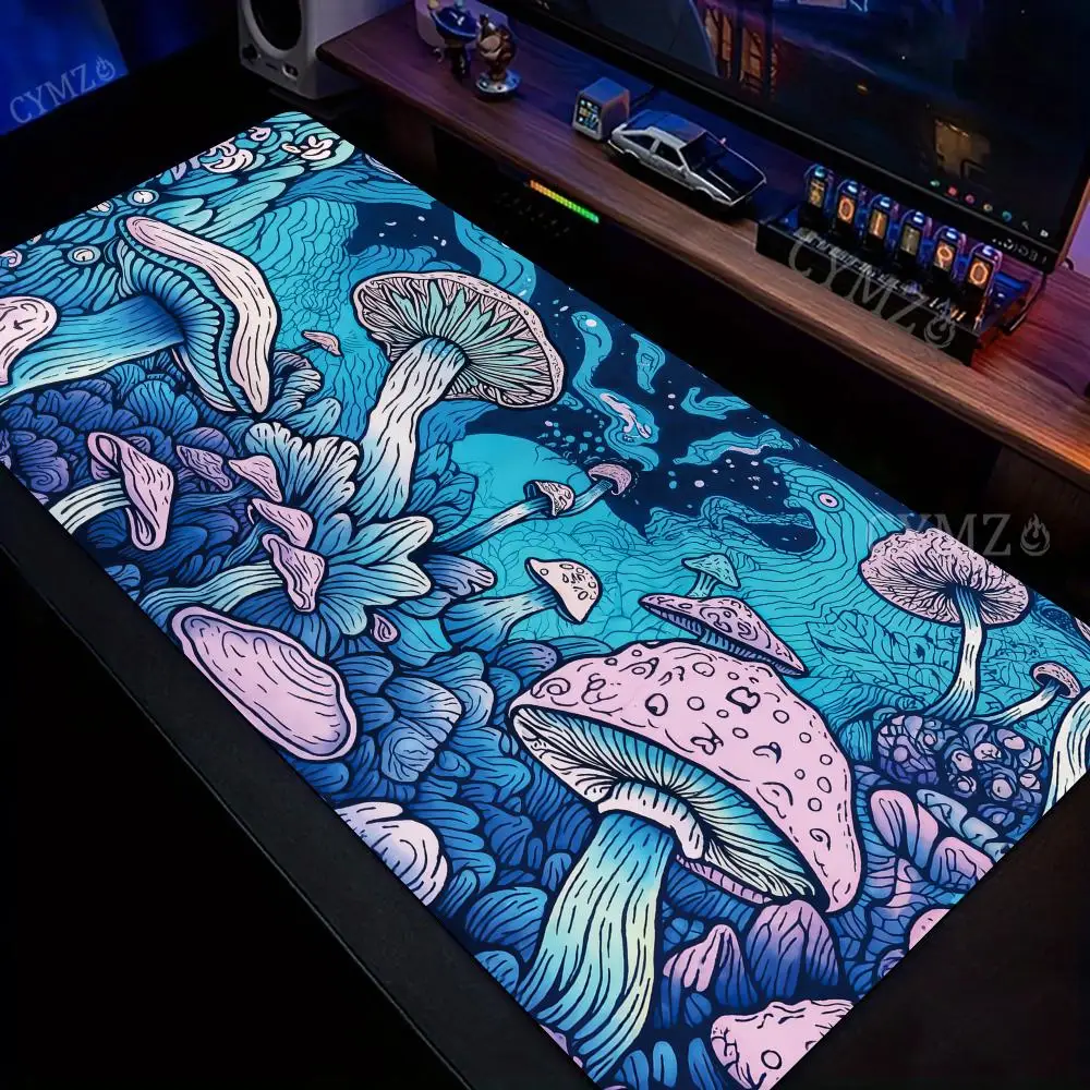 

Visual Art Giant Mushroom large Mouse Pad Desk Mat Gaming mats Non-Slip mouse carpet desk accessories Computer office mat