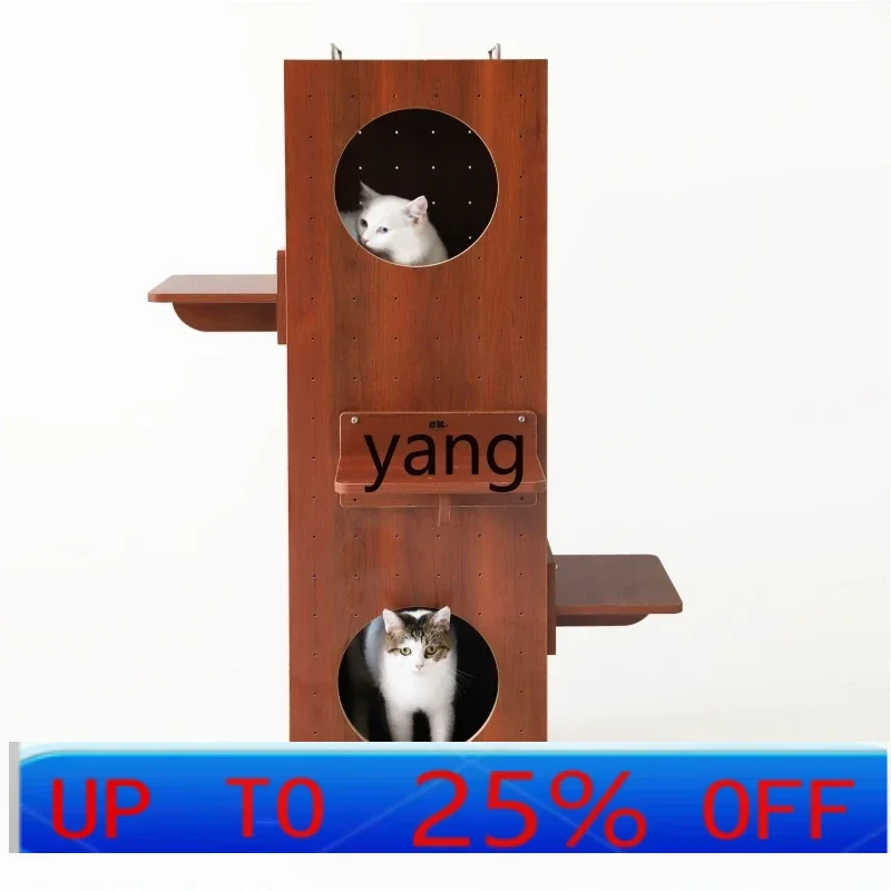 

CX three-story cat nest cat house solid wood cabinet small apartment climbing frame cat villa