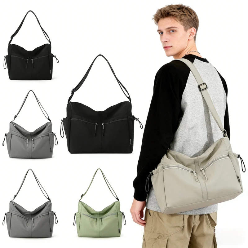 

Waterproof Nylon Bag Women Large Multi-Pocket Messenger Computer Travel Shopping Tote Casual Shoulder Crossbody Work Purse 2026