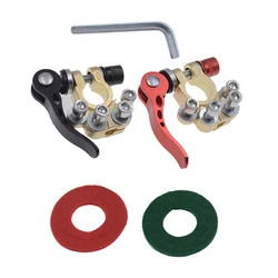 2Pc Car Battery Terminals Quick Disconnect Auto Cables Connectors Wire Cable Shut-Off Connectors For Car Auto Accessories