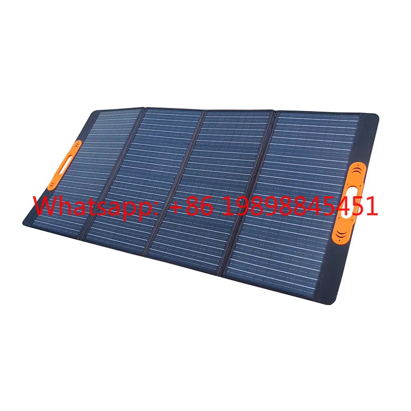 

CE FCC 200W Outdoor Camping RV ODM Solar Foldable Travel Power Bank Charging Panel Monocrystalline Photovoltaic