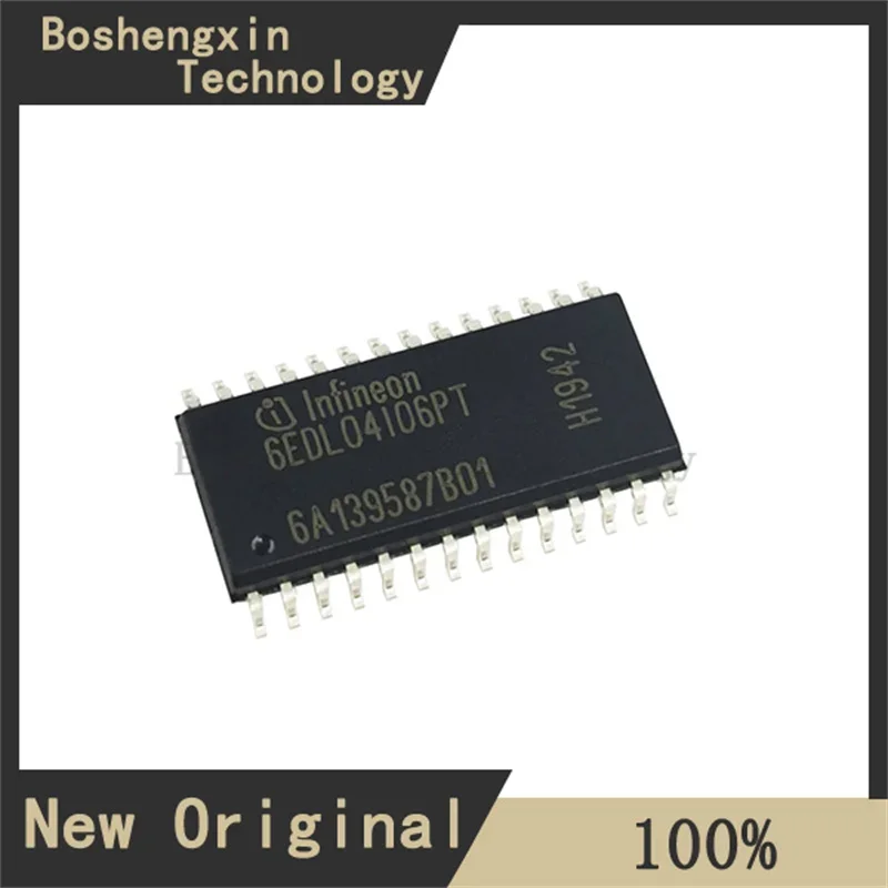 1Pcs 6EDL04I06PT High and low side in-phase with enable and fault reporting, three phase, half bridge gate driver SO-28-300mil