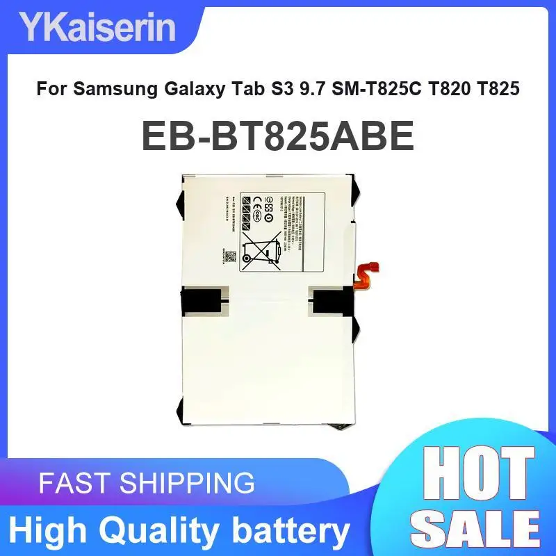 

6000Mah Battery For Samsung Galaxy Tab S3 9.7 SM-T825C T820 T825 High Performance Tablet EB-BT825ABE
