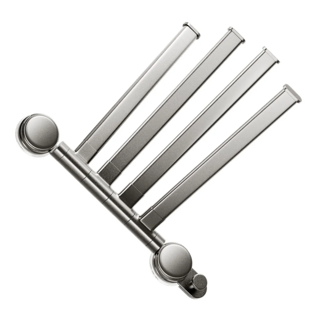 Rotating Towel Rack with Reinforced Suction Cup for Bathroom Aluminum Alloy Frame Offers Performance in Wet Environments