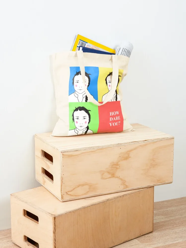 Greta Thunberg Tote Bag Lady bags shopper bags tote bags aesthetic shopping foldable