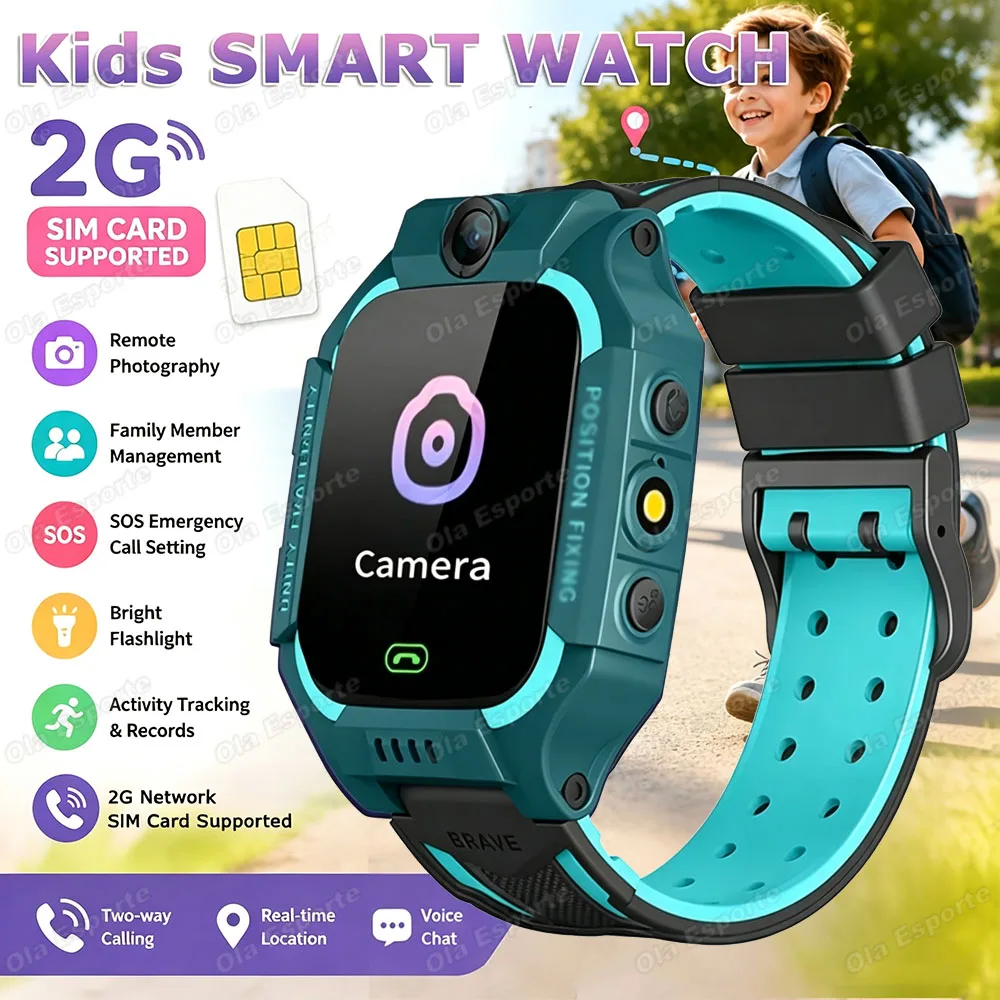 2027 Kids Smart Watch with GPS Location and SOS Camera