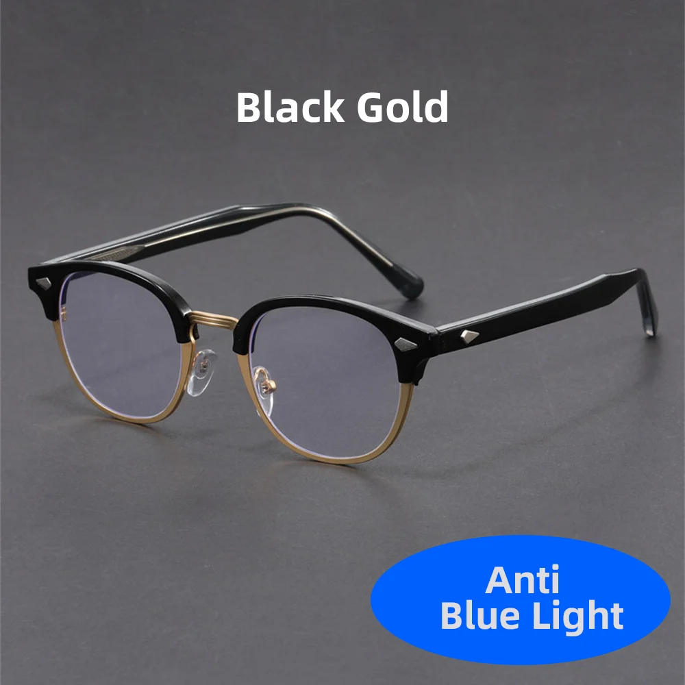 VIVIBEE Retro Halbrandlose Blaulicht-blockierende Brille Herren Computer Anti-Bildschirm-Filter Brillen Gaming Damen Quadratische Brillen – Detail 11