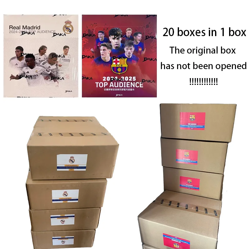 

Daka 2024-25 Fc Barcelona Real Madraid Yamal Mbappe Pedri Vinicius Football Star Official Trading Cards Original Box Gift