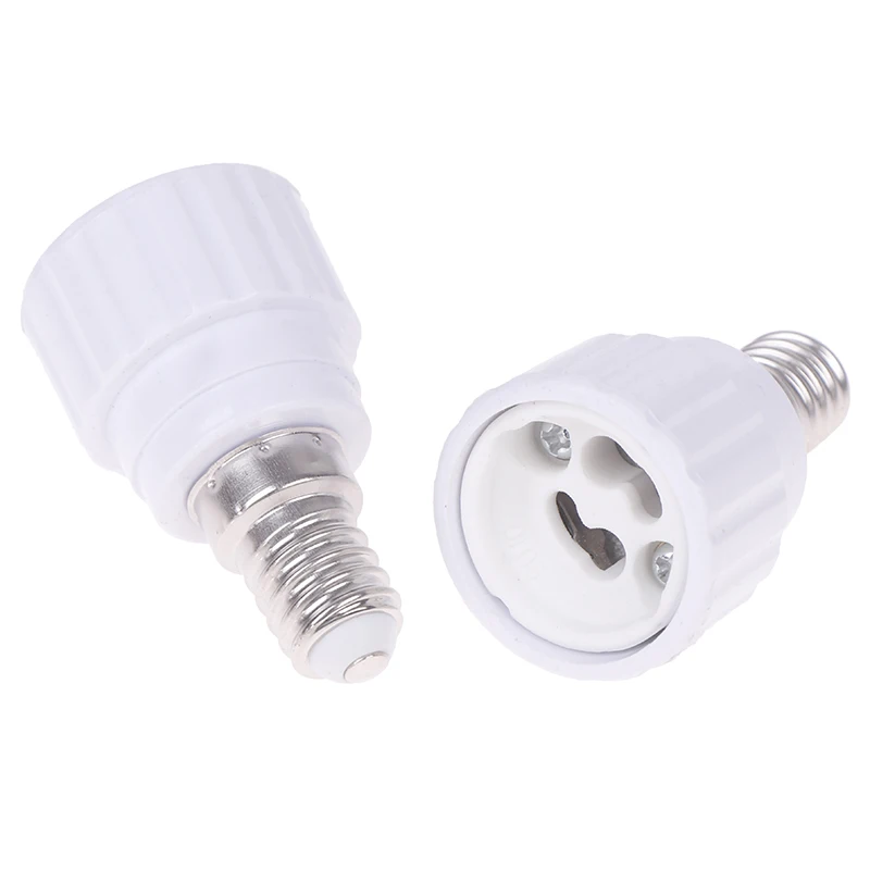 1/5Pcs Household LED Light Lamp Holder Converter E14 To GU10 Ceramic Base Screw Bulb Socket Adapter LED Halogen Lamp Base