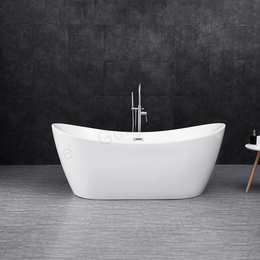 

Double Ended Acrylic Freestanding Soaking Bathtub Bathroom Acrylic Bathtubs Freestanding CUPC Approved Bathing Tub
