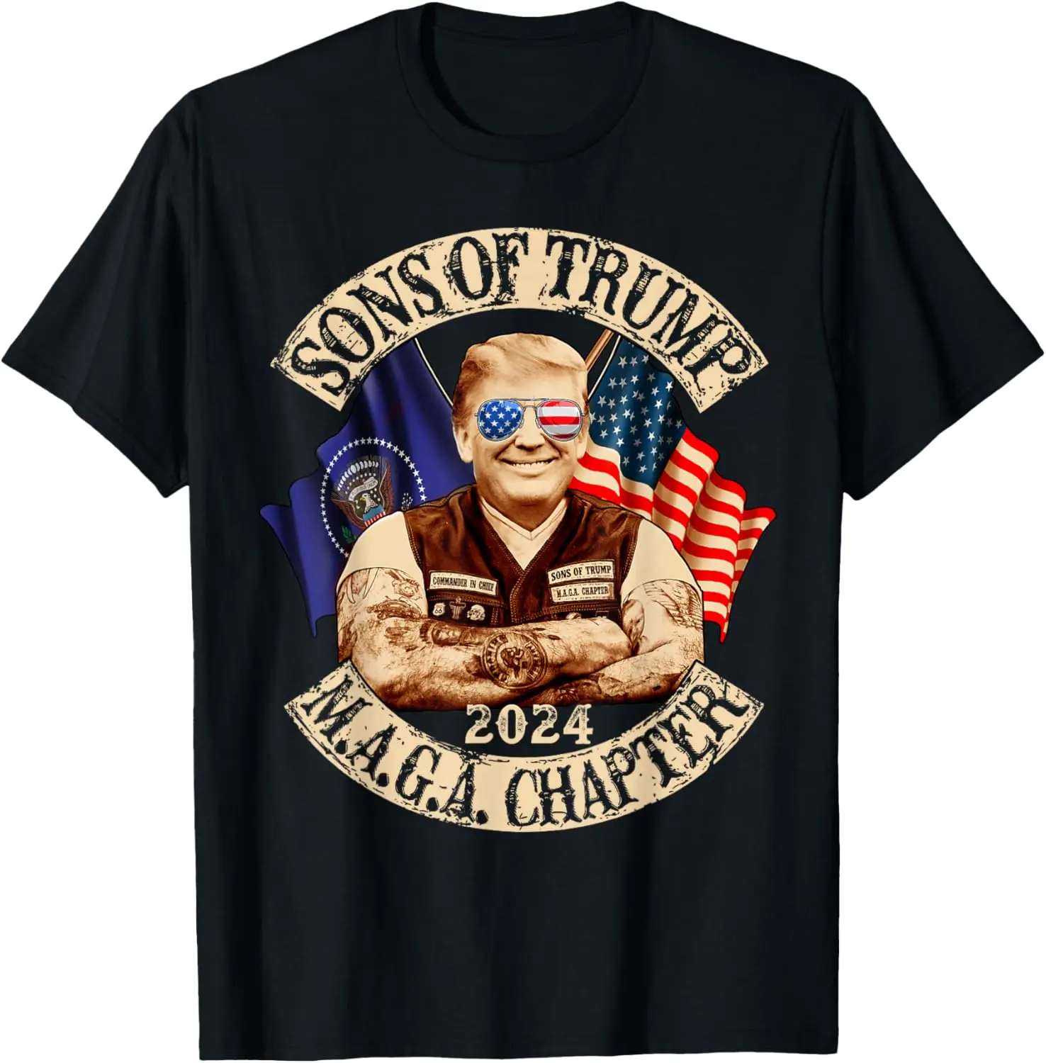 Sons of Trump Maga Chapter 2024 Funny T-Shirt