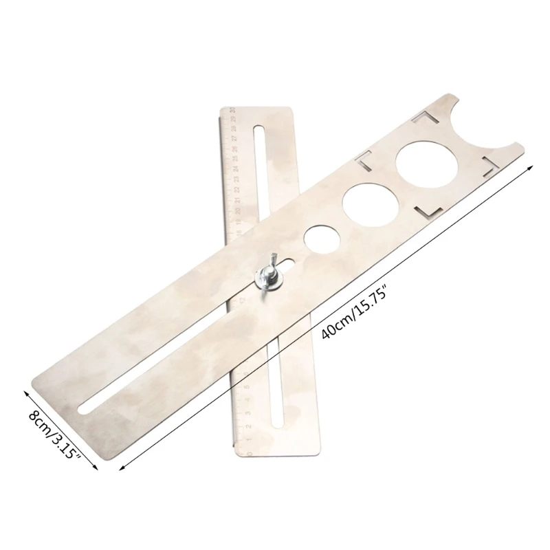Ngói Định Vị Tường Đánh Dấu Vị Trí Thước Gốm Cắt Lỗ Khoan Đá Cẩm Thạch Dụng Cụ Mở Thả Vận Chuyển