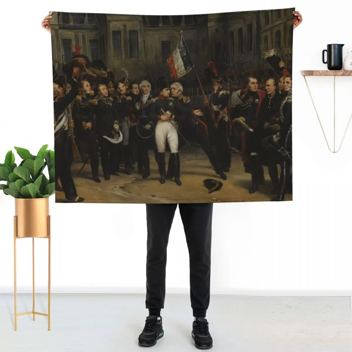 Napoleon's farewell to his Imperial Guard Throw Blanket All Weather Soft Throw Blanket for Sofa