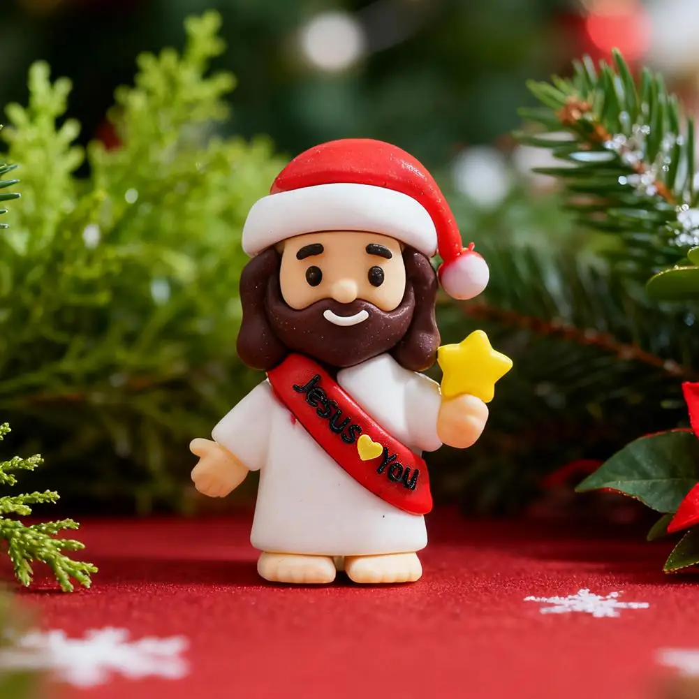 50 قطعة شخصيات يسوع الصغيرة يسوع يحبك ألعاب الجيب المطاطية شخصيات صغيرة لإخفاء والسعي حفلة دينية لمدرسة الأحد