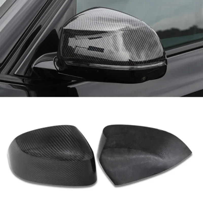 

Car Styling Exterior Rearview Mirrors Decoration For BMW X5 LHD Carbon Fiber Color Reversing Mirror Cover Trim2019-2021