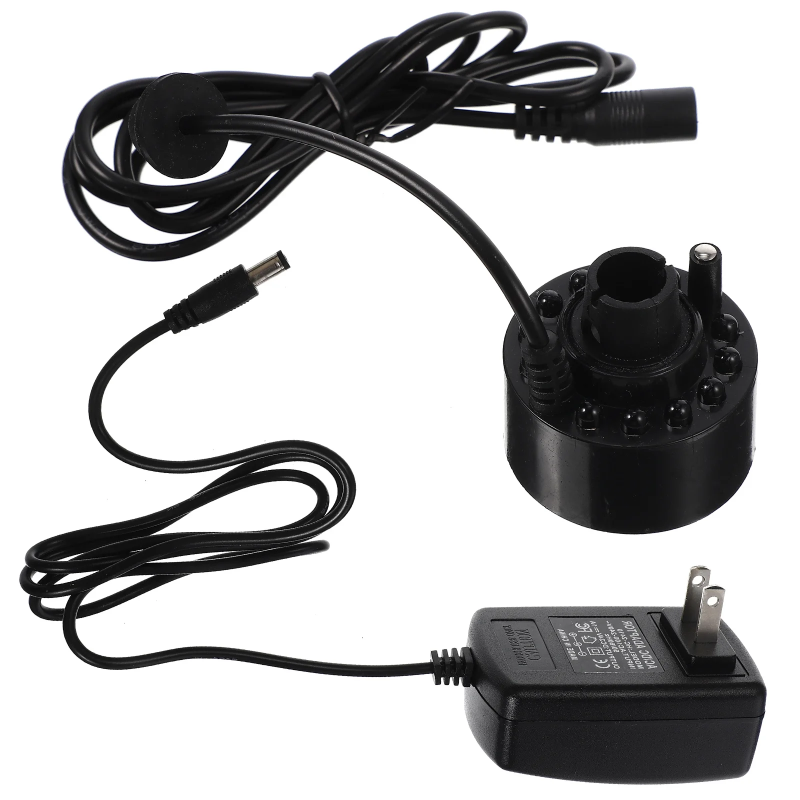 Mini Wytwornica Mgły Nawilżacz Powietrza LED do Akwarium Bonsai Fontanna Opryskiwacz Dekoracja Krajobrazu Skalnika Stawu Maszyna do Wytwornictwa Mgły