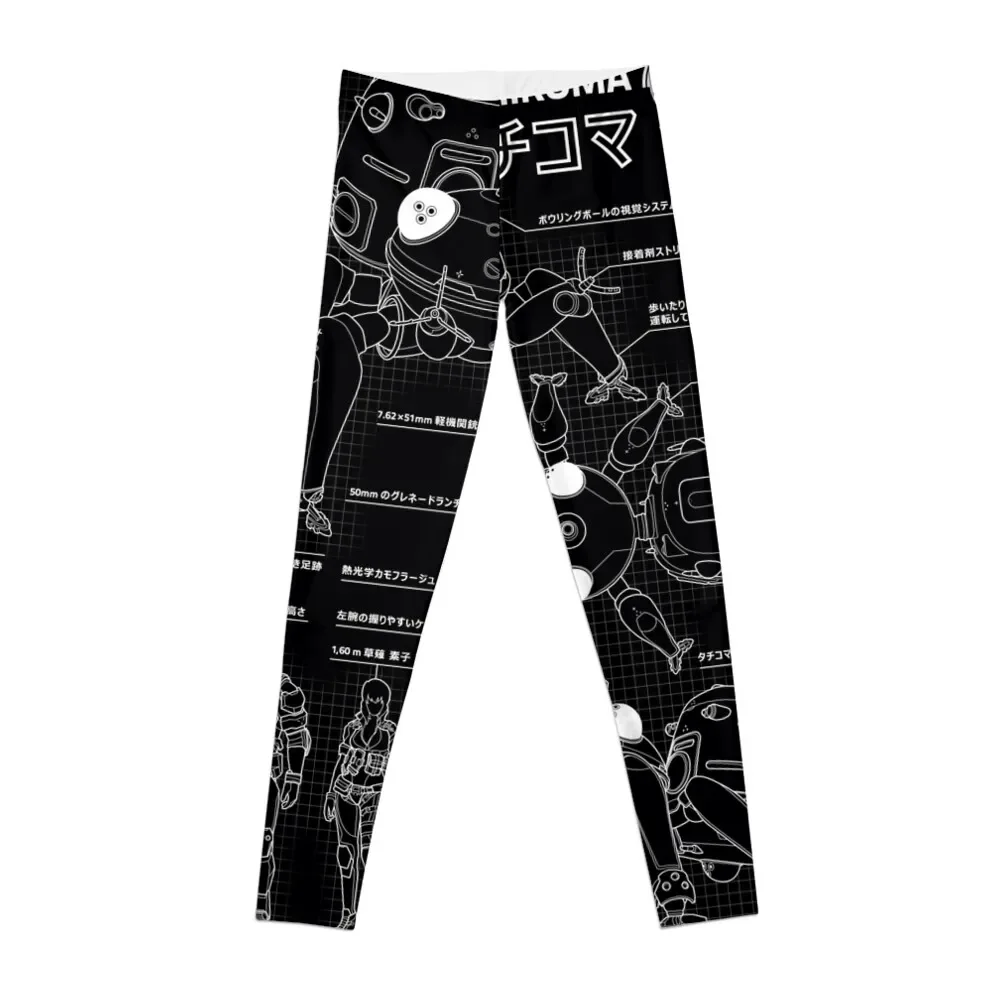 

Tachikoma blueprint Leggings Women's gym push up legging Womens Leggings