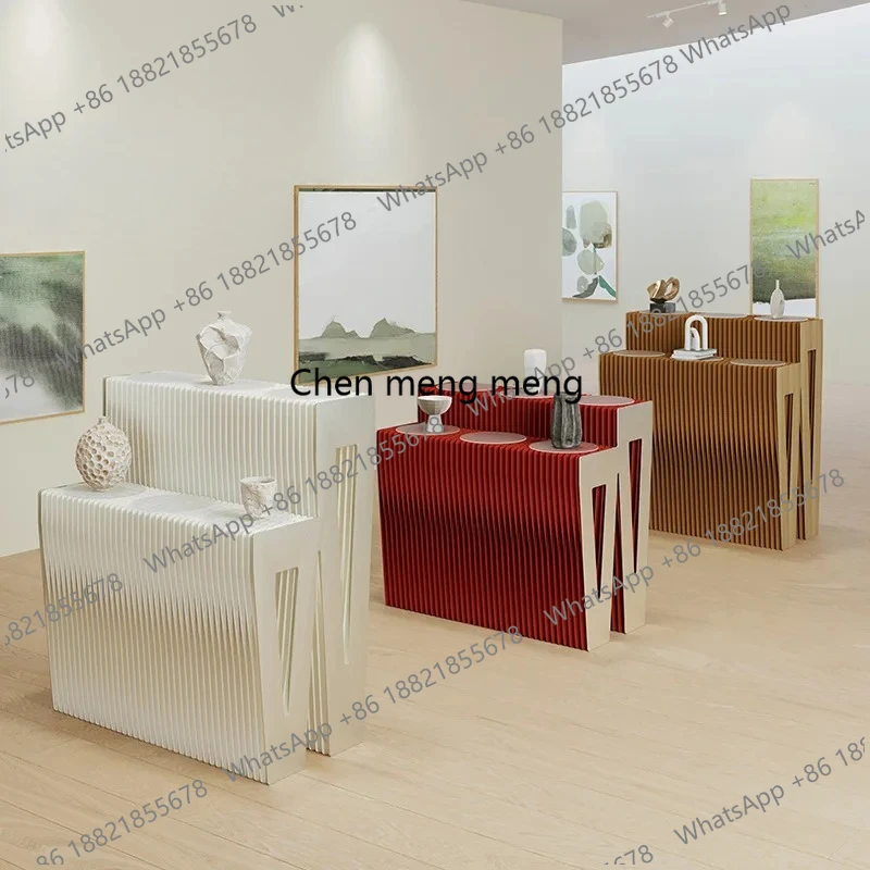 18-Paper Shelf Display Cabinet Taichung Island Offline Physical Sample Jewelry Model Products Multi-layer Display Shelf